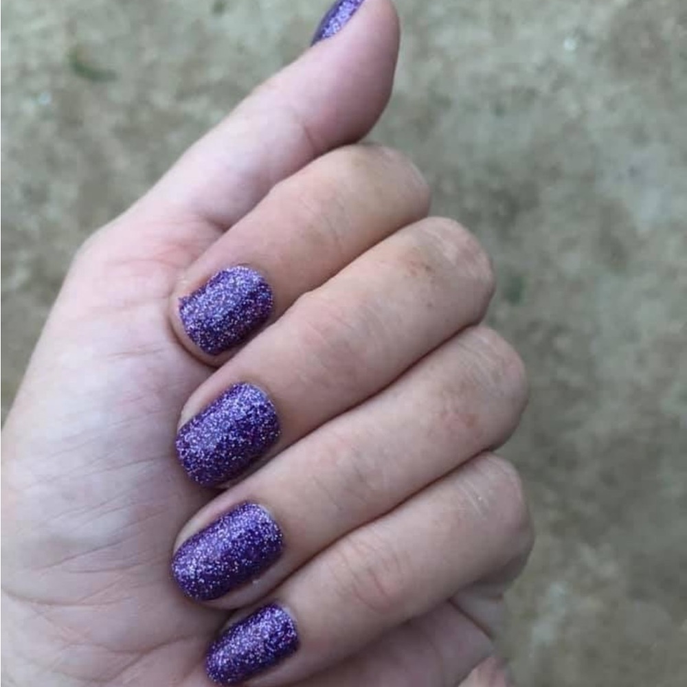 *Rare, HTF* Color Street: Everyday I’m Sparkling | Purple Glitter Party Sparkle - Picture 8 of 10